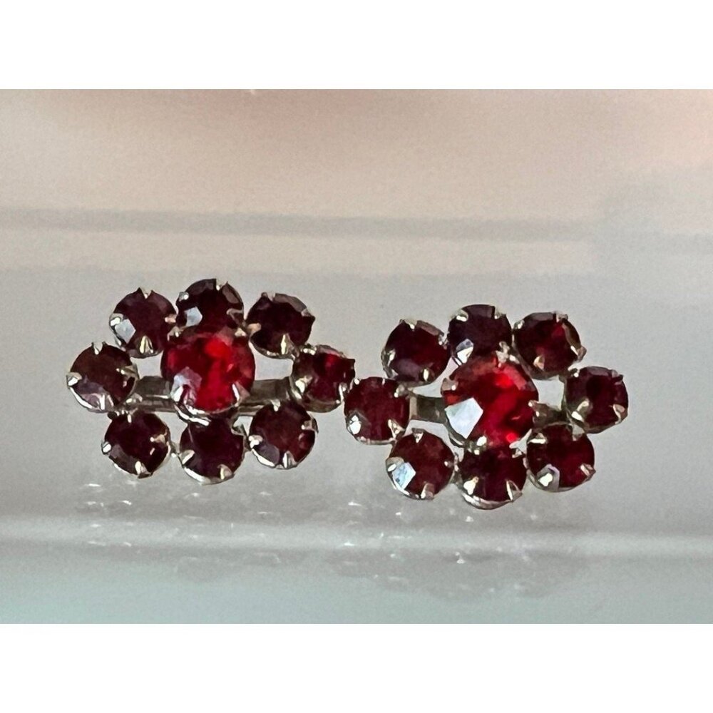 Vintage Ruby Red Scatter Pins (2)